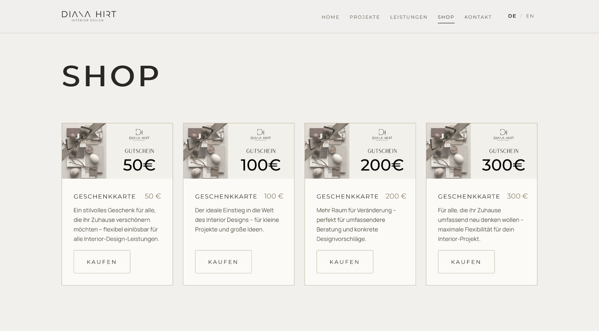 Diana Hirt · Shop